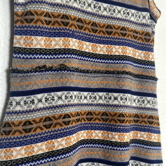 Free People Women’s Size XSmall Nordic Fair Isle Sweater Tank Dress Mini Short - Picture 6 of 16